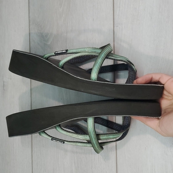 Teva Women Comfort Wedge Sandals shoes sz 11B - Picture 6 of 10